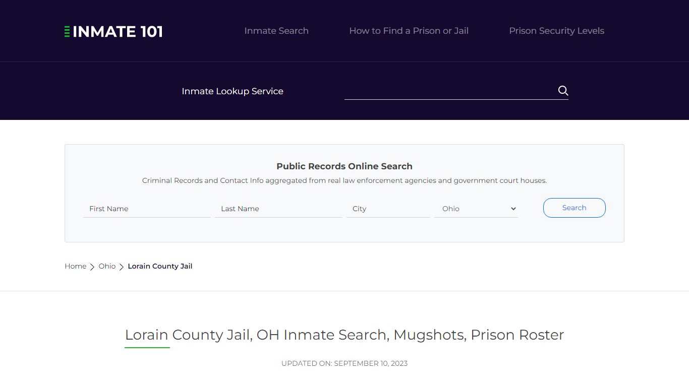Lorain County Jail, OH Inmate Search, Mugshots, Prison Roster